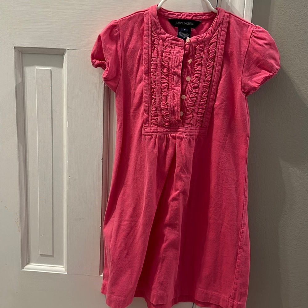 Ralph Lauren pink cotton dress - size 5